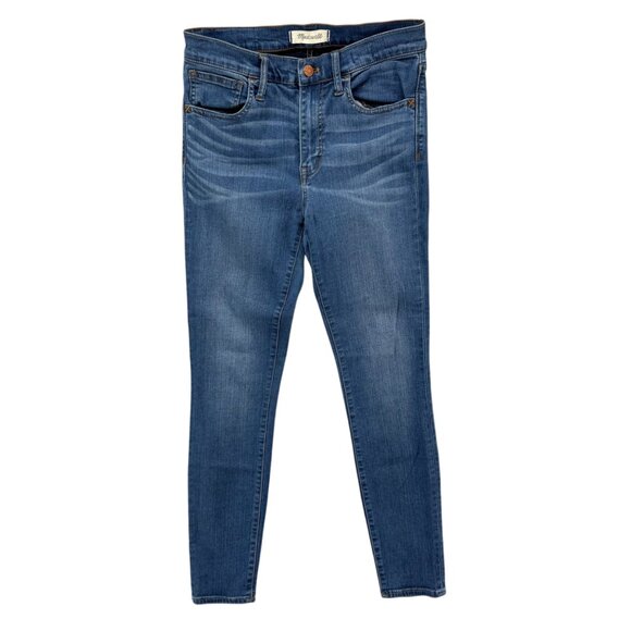 Madewell Roadtripper Jeans Womens Blue Slightly Distressed Denim Size 27 - Picture 1 of 13